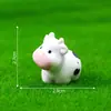 Nuevo producto transfronterizo: Figurita creativa de granja de vacas, kit de decoración DIY, accesorios para colgar y adornos de paisaje en miniatura