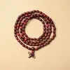 Atacado Sandália de Sangue Sândalo Africano Folha Pequena Sândalo Vermelho Contas Budistas, Vários Estilos e Especificações, Pulseiras Estilo Étnico, Contas de Rosário