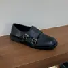 Zapatos de Cuero para Mujer Estilo Británico Retro con Tacones Gruesos, Nuevos Mocasines Brogue Versátiles Casuales 2025, Zapatos de Tacón Bajo