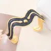 Europa y Estados Unidos transfronterizo nuevo acero inoxidable gota de aceite pintado al óleo pulsera abierta exagerada para mujer chapado en oro de 18K pulsera venta al por mayor
