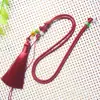Collar de Borla de Cuerda Redonda Pequeña Cuerda para Sachet de Mujer Cuerda para Colgante de Esmeralda y Oro Cuerda de Colgante de Borla de Cristal