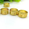 Suministro de fábrica dedal de costura accesorios DIY dedal de anillo aro dedal de metal dedal engrosado palabra de la suerte