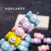 Cadena para Teléfono Móvil de Conejo con Cuentas de Caramelo Cadena Colorida para Teléfono Móvil Macarrón Lindo Joyería Hecha a Mano con Goteo de Aceite Accesorios Colgantes