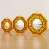 Espejo Bagua Nuevo Espejo Bagua de Madera de las Cuatro Estaciones Espejo Cóncavo y Convexo Colgante para el Hogar