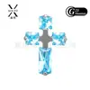 Brincos de Aro de Titânio com Zircônia 5A Inlaid F136, Piercing de Lábio de Titânio, Brincos de Cruz para Orelha, Piercing de Osso da Orelha com Rosca Interna, Piercing de Lábio de Titânio G23 com Rosca Interna