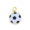 Accesorios de Acero Inoxidable Animal Voleibol Fútbol Deportes Elegante Moderno Versátil DIY Acero de Titanio Chapado en Oro de 18K Colgante para Mujer