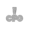 Letra de Personalidade Cruzada CFO Liga de Zinco Strass Venda Quente Colar Cubano Estilo Americano Unissex Hip Hop Corrente Popular