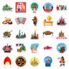 50 Tarjeta de Viaje Rusia Paisaje al Aire Libre Dibujos Animados Lindo Impermeable Decorativo Taza de Agua Manual de Pegatinas