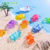 Paisagem em miniatura, que brilha no escuro, tartaruga da sorte, decoração DIY, cápsula surpresa, conjunto combinando, enfeites de mesa e para carro