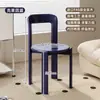 Sillas Vintage Coloridas de Diseñador para Comedor, Sillas de Mesa de Comedor con Respaldo Moderno, Apilables para Uso en Casa, Sillas de Comedor de Madera Maciza para Apartamentos Pequeños