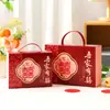 Caixa de Doces para Casamento Chinês, Caixa de Embalagem de Doces Tipo Gaveta de Alta Qualidade Fácil de Dobrar para Lembrancinha, Caixa de Presente Souvenir, Caixa Vazia