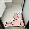 Alfombrilla de baño linda de dibujos animados alfombrilla de suelo de baño alfombrilla de suelo absorbente de tierra de diatomeas fácil de cuidar secado rápido alfombrilla de puerta de baño