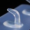 [Suministro directo de fábrica] Gancho transparente para papel higiénico, sin perforaciones, de plástico transparente de doble fila, sin costuras