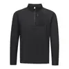 Sudadera deportiva unisex de media cremallera con cuello alto, chaqueta cálida y transpirable de manga larga para primavera y otoño, adecuada para fitness y running