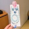 Tocado de Borlas para Niñas Lazo Cinta de Hielo Princesa Niña Pequeña Copo de Nieve Accesorios para el Cabello Horquilla para el Cabello Infantil