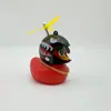 Enfeites de Carro de Pato Quebrando Pato de Natal Andando de Bicicleta Elétrica Decorações de Bicicleta Pato Vermelho Pequeno Interior Pato Amarelo Pequeno