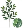 Plantas artificiales de fábrica, hojas de sauce artificiales, hojas de limón, hojas de eucalipto, accesorios de hojas falsas, materiales de película