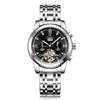Reloj Mecánico Automático [Weskay] de Volante Grande Genuino Suizo para Hombre, Reloj de Pulsera Luminoso a Prueba de Agua Explosivo