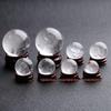 Ornamentos de Pedra Bruta de Bola de Cristal Branco Natural Acessórios de Matriz de Sete Estrelas Bola Branca Transparente do Mar da China Oriental 15-42mm Atacado
