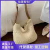 Bolso Tejido de Gran Capacidad para Mujer, Nuevo Diseño de Nicho Verano 2026, Bolso Cruzado de un Solo Hombro, Bolso para Vacaciones en la Playa