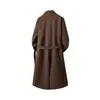 Outono Inverno Novo Estilo Estilo Alemão Casaco Trench Coat Masculino Toque de Alto Padrão Estilo Britânico Estilo Longo Acima do Joelho Casaco de Lã Jaqueta Masculina