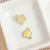 Aleación Gota de Aceite Flor Fresca Hoja de Ginkgo Ins Pequeña Fragancia Collar Pendientes Pulsera Colgante de Joyería DIY