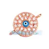 Acessórios para joias DIY micro-incrustados óleo pingando olho turco pulseira de mão sem queda de diamante sem desbotamento acessórios para colar pulseira