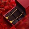 Nuevos Pendientes de Flor de Boda Elegantes Chapados en Oro Arena Vietnamita con Gancho para la Oreja Pendientes de Boda Oro de Imitación