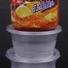 Caja de Almuerzo Desechable Transparente Blanca Negra de 300 ml a 500 ml con Tapa de Cierre a Presión, Caja de Empaque a Prueba de Fugas, con Tazón Redondo de Tubo Recto