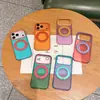 Funda de teléfono adecuada para iPhone 18 Pro con soporte giratorio de dos colores, succión magnética para Apple 17A, mate 16, cubierta anticaídas de alta calidad