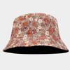 Sombrero de Pescador Floral Pequeño de Estilo Europeo y Americano de Doble Cara Cuatro Estaciones Pastoral Ocio Sombrero de Cubo Sombrero para el Sol con Protección Solar para Exteriores