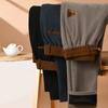 Pantalones Casuales de Pana para Hombre, Otoño e Invierno, Forro Polar, Engrosados, Cintura Elástica, Pantalones Rectos Sueltos Cálidos para Hombre
