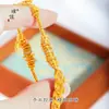 Pu Zuo Jiu não desbota acessórios faça você mesmo em ouro com padrão de martelo anel espaçador pulseira colar com contas
