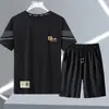 Traje Deportivo de Secado Rápido para Hombre, Verano Delgado Elástico Running Fitness Ropa de Secado Rápido, Shorts de Malla de Seda de Hielo para Hombre