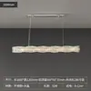Mu Ming Ju 6 Nuevo Lujo Ligero Restaurante de Alta Gama Araña de Cristal Lineal Creativo Barra de Bar Isla Mostrador Luz Colgante Hierro