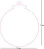 Novo produto transfronteiriço, decoração de Natal, pingente em branco, acrílico de plástico, corte a laser, PMMA, folha redonda de acrílico transparente