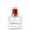 Frasco Dispensador de Perfume 30ml, Frasco de Perfume Portátil Quadrado Plano com Fundo Espesso para Viagem, Tampa Quadrada, Spray de Pressão, Frasco Pequeno de Vidro para Amostras