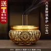 Fornalha de Oferta de Latão Puro Porta Incenso para Varetas Suporte de Vareta de Incenso para Interior de Casa Deus da Riqueza Altar de Buda Fornalha Queimadora de Incenso