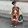 Conjunto de Color Bloque para Niños 2024 Primavera y Otoño Nuevo Elegante de Moda Conjunto de Dos Piezas para Niños Pequeños