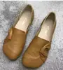 Zapatos planos para mujer sin cordones, punta fina, colección otoño 20256, suela suave, antideslizantes, cómodos, punta profunda, punta cuadrada, planos, zapatos pequeños de piel para mujer