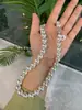 Colar de Pérolas Brancas Australianas Luz Branca Fresca Seda de Vênus Corrente para Clavícula Feminina de Alto Padrão Luxo Leve Corrente de Colar com Contas Design Francês