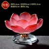 Vila Tibetana Lâmpada de Lótus Esmaltada de Sete Cores Suporte para Lâmpada de Manteiga Lâmpada para Interior de Casa Suporte para Velas para Oferecer ao Buda Lâmpada de Respeito ao Buda Ornamento