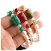 Pulsera Grande de Perlas con Hilo Fino Ágata Cuentas Cilíndricas Venta al por Mayor de Agua Dulce Cadena de Suministro en Vivo Manualidades para Cuentas