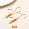 Lanyard Tejido de Mazorca de Maíz Colgante Accesorio Cierre de Pagoda Joyería Hecha a Mano DIY Colgante Lanyard para Teléfono Fabricante Venta Directa