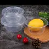 Tazón Desechable de Plástico Redondo Sin Tapa 360 Hogareño Comercial Lonchera Tazón de Plástico con Tapa Tazón Redondo Caja de Empaque para Polvo de Hielo