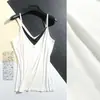 Nueva Camisola para Mujer Top Corto Ajustado Verano Sexy Camisa Base Interior