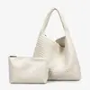 Bestseller transfronterizo, bolso para axila de gran capacidad madre-hija, bolso de mano tejido a mano para mujer, bolso de hombro, directo de fábrica