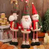 Una Variedad de Muñecos Navideños de Pie Retráctiles, Muñeco de Nieve Ciervo Navideño para Ventana de Hotel, Adornos Decorativos
