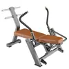 Série de Equipamentos de Ginástica para Treinamento de Força: Abdominal Trainer, Máquina de Remo, Máquina de Agachamento, Elevação de Joelho em Barra Paralela
