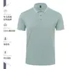 Camiseta tipo polo de manga corta con solapa 200g para hombre T-shirt con cuello polo publicitario para hombre sentido de alta gama ropa de trabajo logo estampado